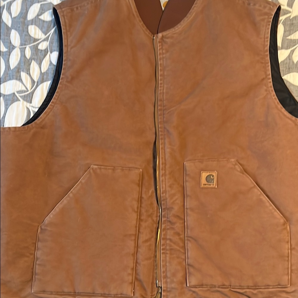 Carhartt Brown Work Vest
